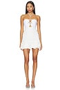 view 1 of 4 Gal Embroidery Mini Dress in White