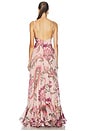 view 4 of 4 Boho Printed Flowing Slip Gown in Rose