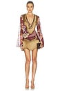 view 1 of 4 Boho Short Dress in Brown
