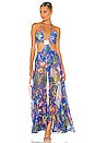 view 1 of 4 Oasis Cut-Out Beach Dress in Blue