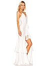 view 2 of 3 Ruffle Maxi Dress in White