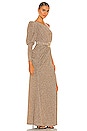 view 2 of 5 Lurex One Shoulder Maxi Dress in Gold