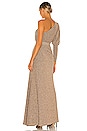 view 4 of 5 Lurex One Shoulder Maxi Dress in Gold