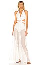 view 1 of 3 Halterneck Beach Dress in White