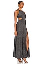 view 2 of 4 Strass Velvet Cutout Maxi Dress in Black