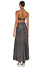 view 3 of 4 Strass Velvet Cutout Maxi Dress in Black