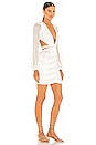 view 2 of 3 Cut-out Fringe Mini Dress in White