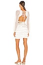 view 3 of 3 Cut-out Fringe Mini Dress in White