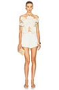 view 5 of 6 Breeze Jacquard Flutter Short in Off White
