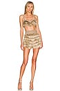 view 4 of 5 Metallic Fringe Shorts in Gold