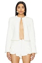 view 1 of 5 Pearl Beaded Jacket in White