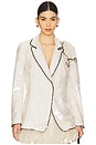 view 1 of 4 Sequin Blazer in Off White