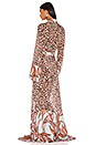 view 4 of 4 Mixed Print Sheer Kimono in Blue & Pink