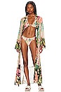 view 1 of 4 Tropicalia Beach Kimono in Harbour Pink