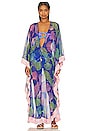 view 2 of 4 Ocean Leaf Caftan in Blue