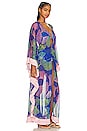 view 3 of 4 Ocean Leaf Caftan in Blue