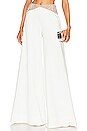 view 1 of 5 Hand Beaded Wide Leg Pant in White
