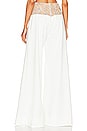 view 3 of 5 Hand Beaded Wide Leg Pant in White
