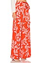 view 2 of 4 Leaf Print Wide Leg Pant in Hot Pink