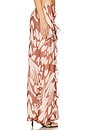 view 3 of 6 Printed Flutter Tones Pant in Brown