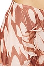 view 6 of 6 Printed Flutter Tones Pant in Brown