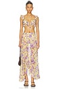 view 5 of 6 FALDA MAXI PEONY PRINT in Yellow