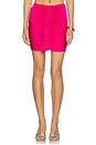 view 1 of 6 Aurora Lycra Mini Skirt in Pink