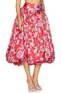 view 2 of 6 Peony Midi Skirt in Red