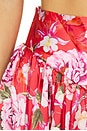 view 7 of 6 Peony Midi Skirt in Red