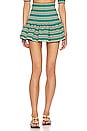 view 1 of 4 MINIFALDA STRIPED CROCHET RUFFLE in Teal