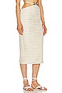 view 2 of 4 크로셰 미디 스커트 in Bone