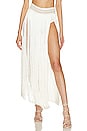 view 1 of 4 FALDA MAXI in White