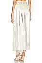 view 3 of 4 Fringe Maxi Skirt in White