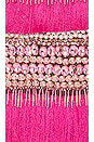 view 5 of 5 Hand Beaded Fringe Maxi Skirt in Pop Pink