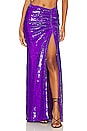 view 1 of 5 Sequin Maxi Skirt in Purple