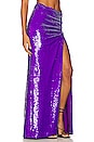 view 2 of 5 Sequin Maxi Skirt in Purple