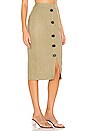 view 2 of 4 Linen Pencil Skirt in Vintage Khaki