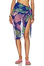 view 1 of 4 Ocean Leaf Sarong in Blue