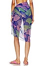view 3 of 4 Ocean Leaf Sarong in Blue