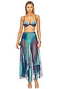 view 4 of 4 X Alessandra Ambrioso Ombre Beach Skirt in High Tide