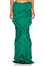 view 1 of 4 Fringe Maxi Skirt in Jade