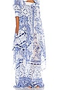 view 2 of 4 Amalfi Maxi Skirt in Blue & White