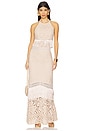 view 5 of 6 x Camila Coelho Flower Crochet Skirt in Beige