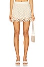 view 1 of 6 x Camila Coelho Mesh Skirt in Off White