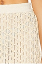 view 6 of 6 x Camila Coelho Mesh Skirt in Off White