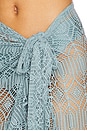 view 6 of 6 Seashell Lycra Beach Skirt in Blue