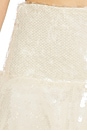 view 6 of 6 Sequin Mini Skirt in Off White