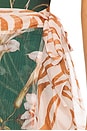 view 6 of 6 Bonatic Retro Wrap Skirt in Dark Green