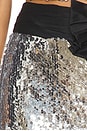 view 6 of 6 Moonlight Sequin Mini Skirt in Silver