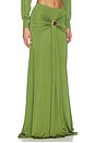 view 2 of 6 Intensity Jersey Maxi Skirt in Green